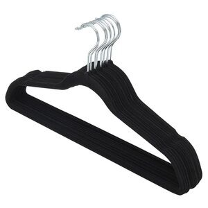 Set of Black Velvet Hangers